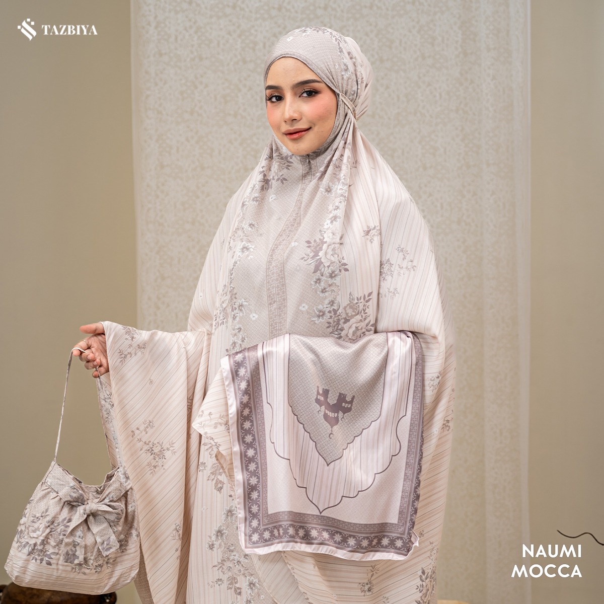 TAZBIYA MUKENA RAYON SAJADAH 2IN1 NAUMI SERIES