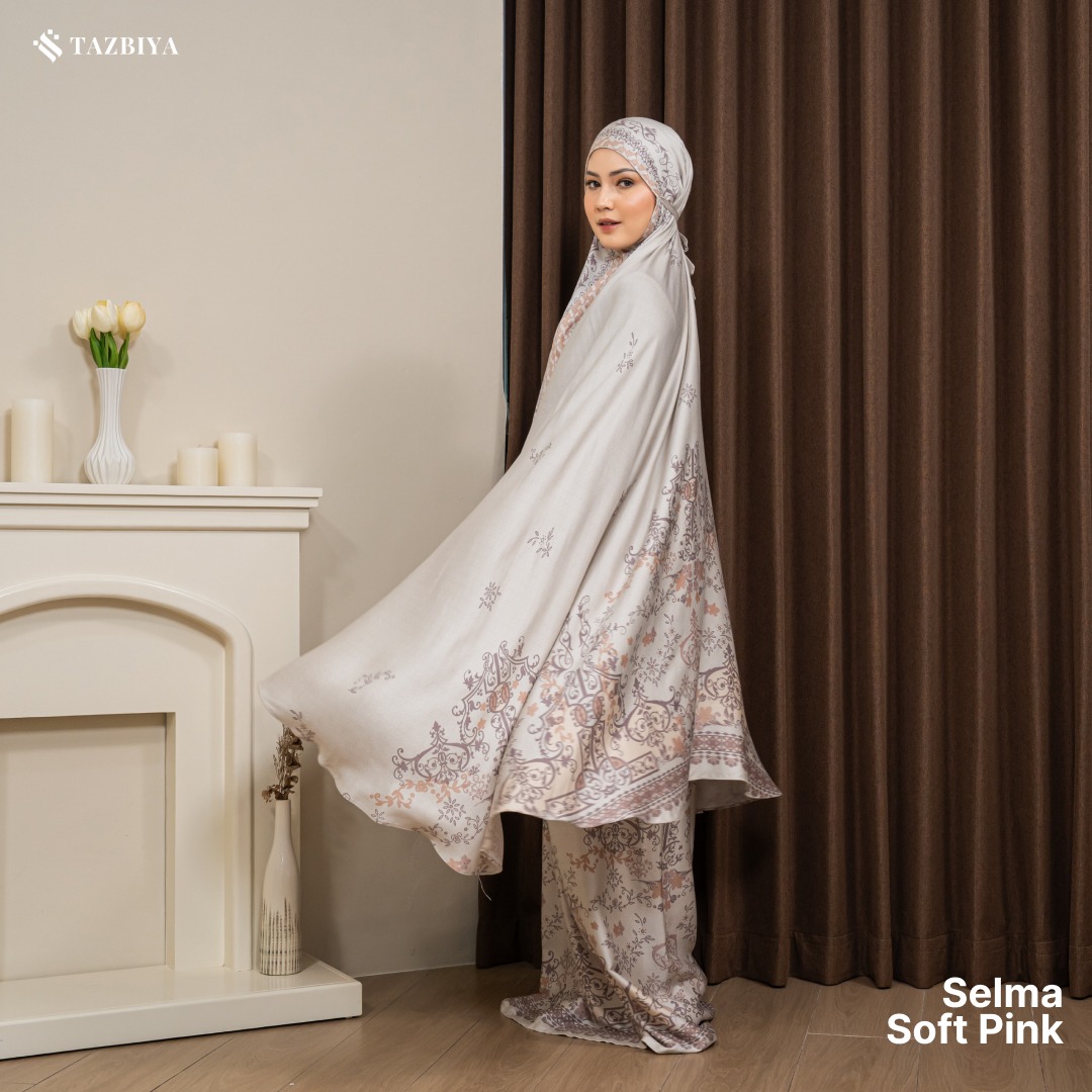 TAZBIYA MUKENA RAYON SATIN PREMIUM SELMA SERIES