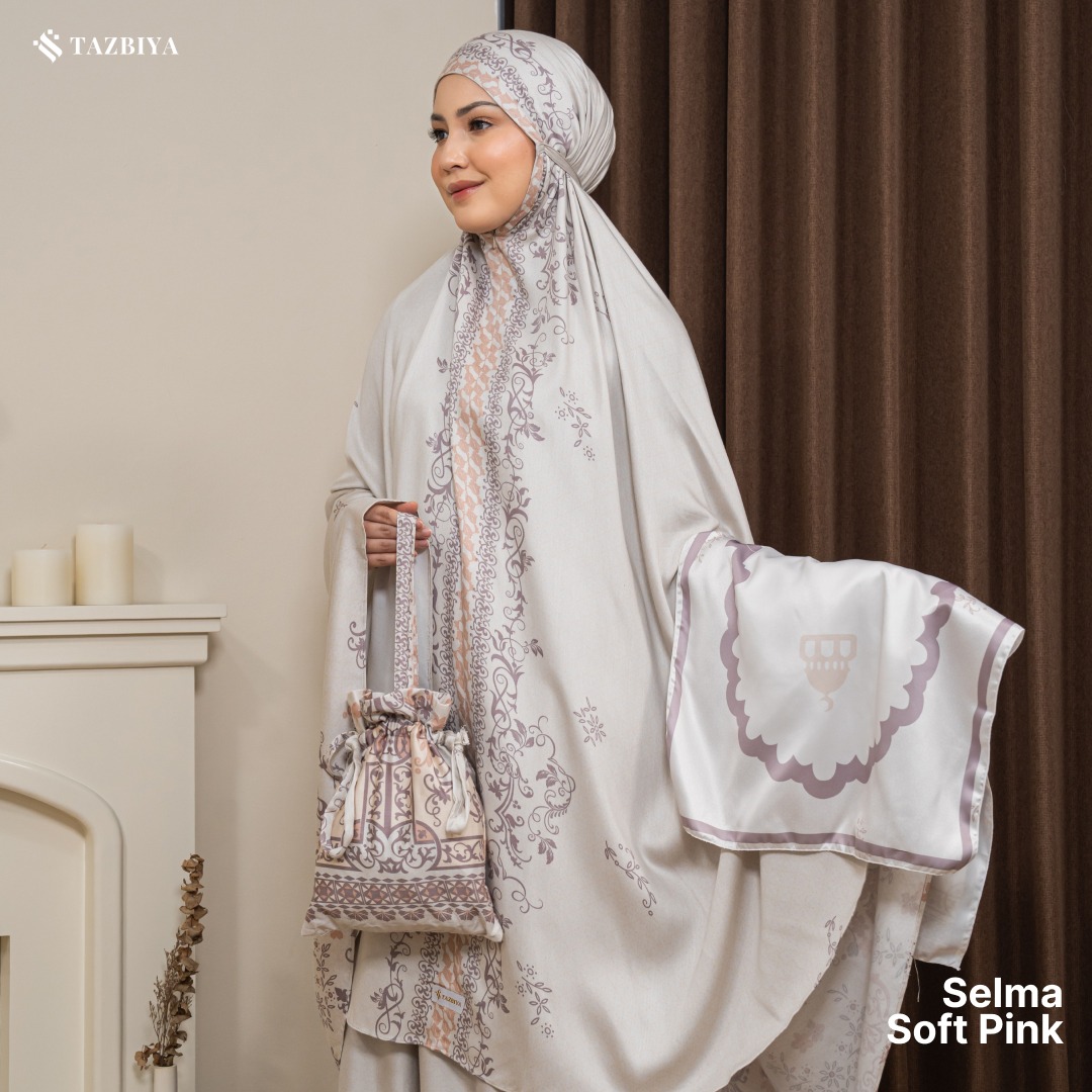 TAZBIYA MUKENA RAYON SATIN PREMIUM SELMA SERIES