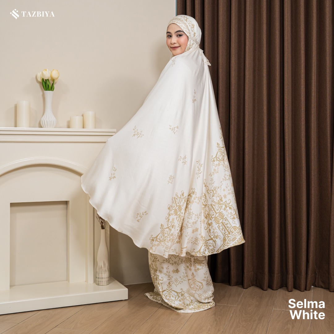 TAZBIYA MUKENA RAYON SATIN PREMIUM SELMA SERIES