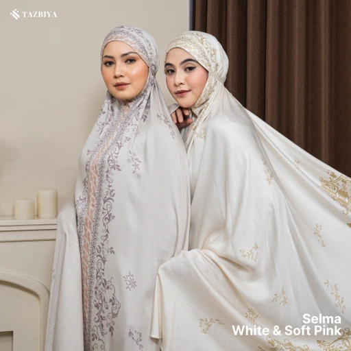 Image of TAZBIYA MUKENA RAYON SATIN PREMIUM SELMA SERIES