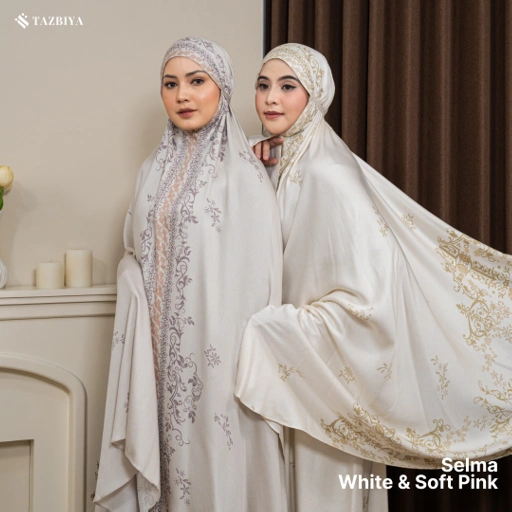 Image of TAZBIYA MUKENA RAYON SATIN PREMIUM SELMA SERIES