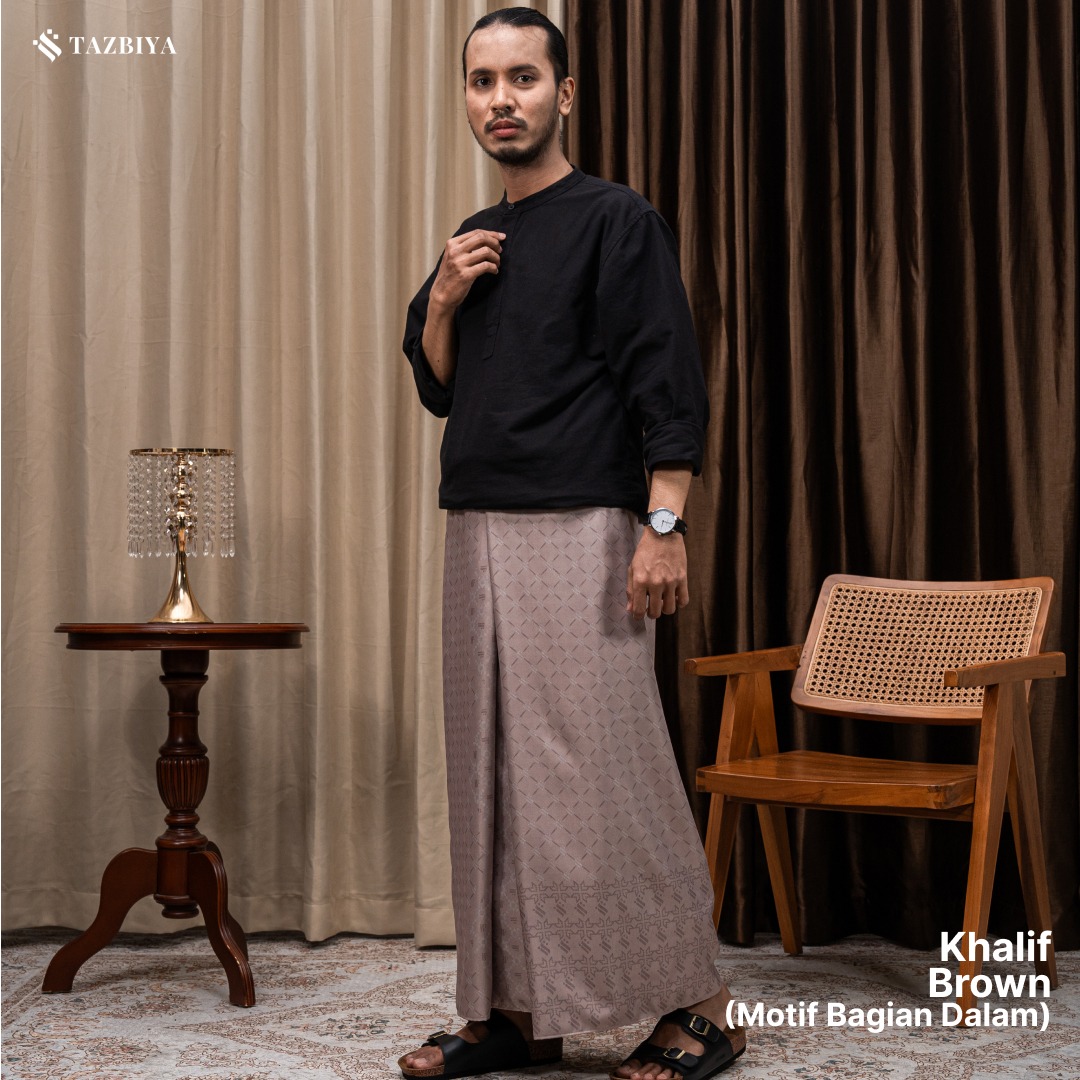 [NEW!] TAZBIYA PRAYER-SET SARUNG TWO-TONE KHALIF SERIES | SARUNG LAKI LAKI DEWASA MOTIF
