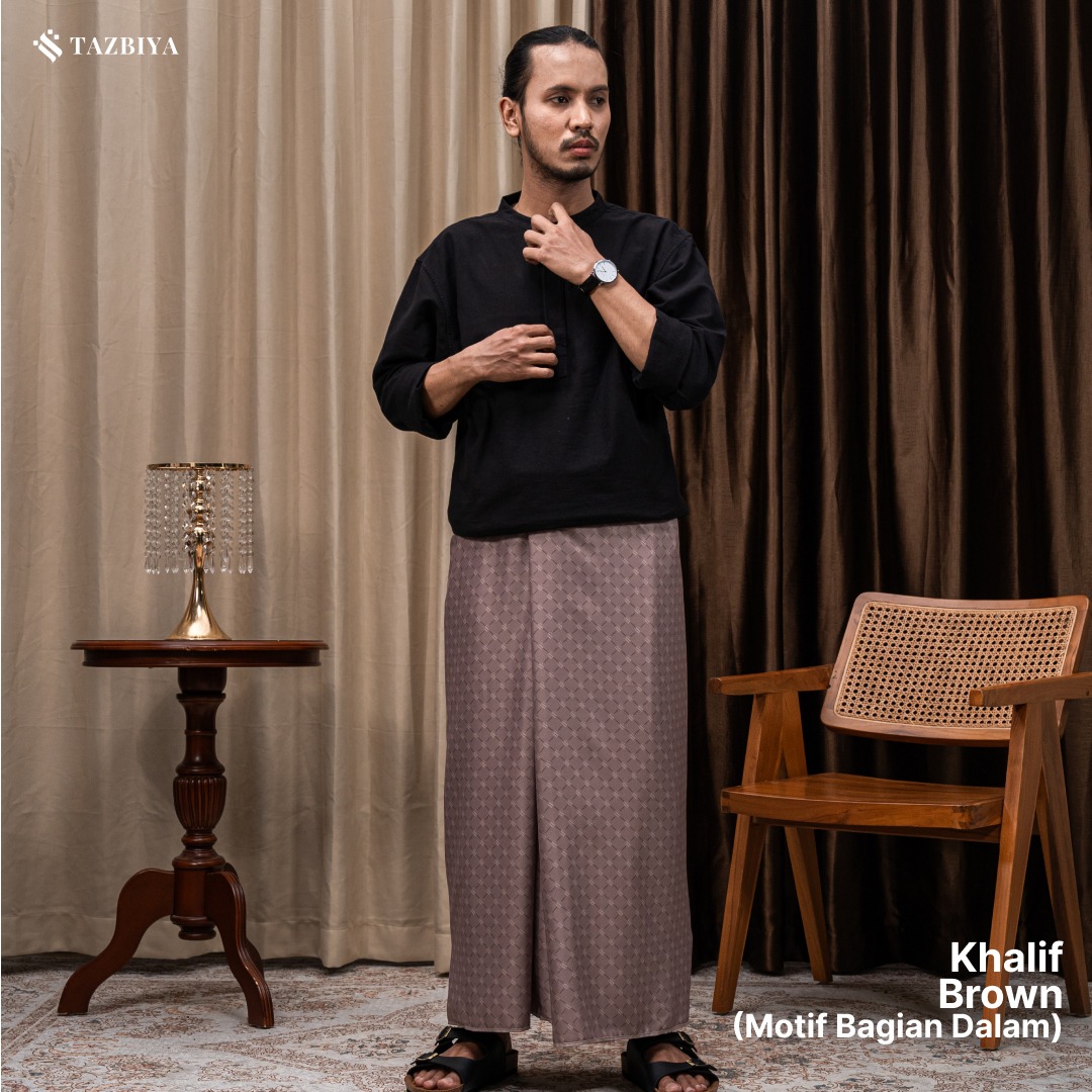 [NEW!] TAZBIYA PRAYER-SET SARUNG TWO-TONE KHALIF SERIES | SARUNG LAKI LAKI DEWASA MOTIF