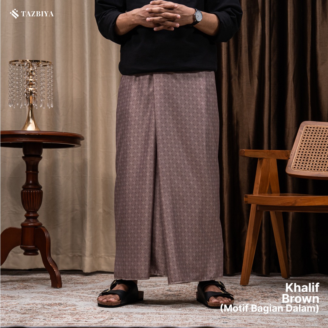 [NEW!] TAZBIYA PRAYER-SET SARUNG TWO-TONE KHALIF SERIES | SARUNG LAKI LAKI DEWASA MOTIF