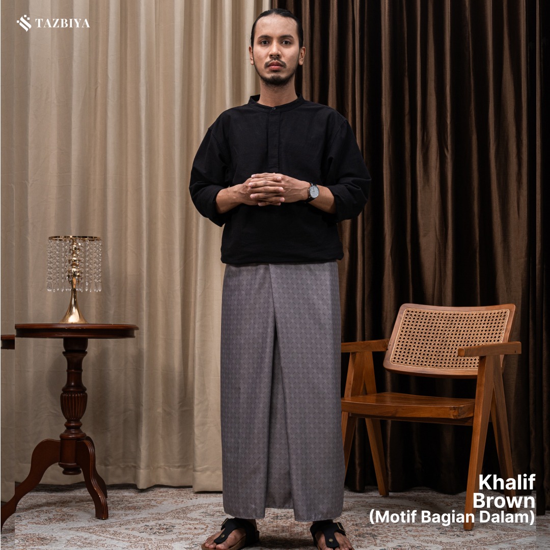 [NEW!] TAZBIYA PRAYER-SET SARUNG TWO-TONE KHALIF SERIES | SARUNG LAKI LAKI DEWASA MOTIF
