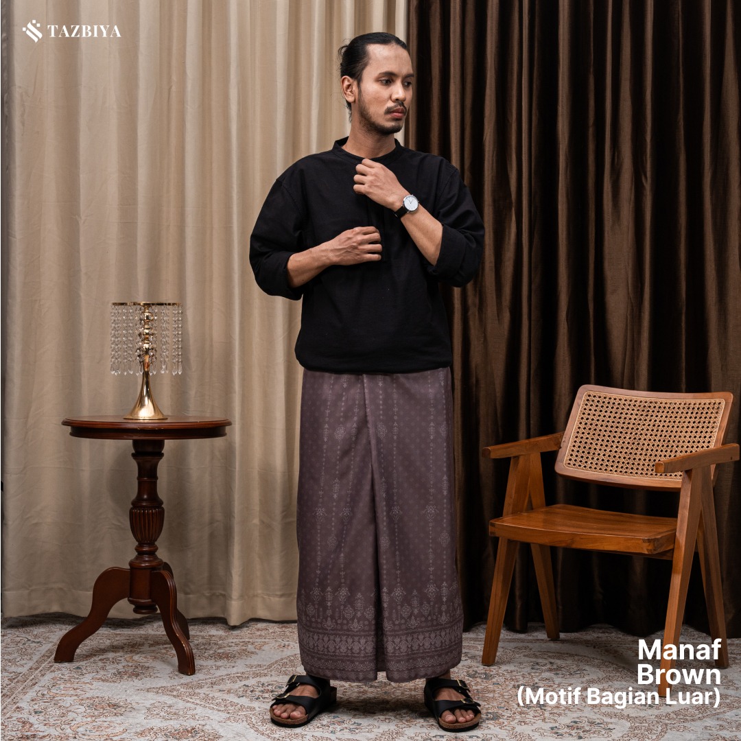[NEW!] TAZBIYA PRAYER-SET SARUNG TWO-TONE MANAF SERIES | SARUNG LAKI LAKI DEWASA MOTIF
