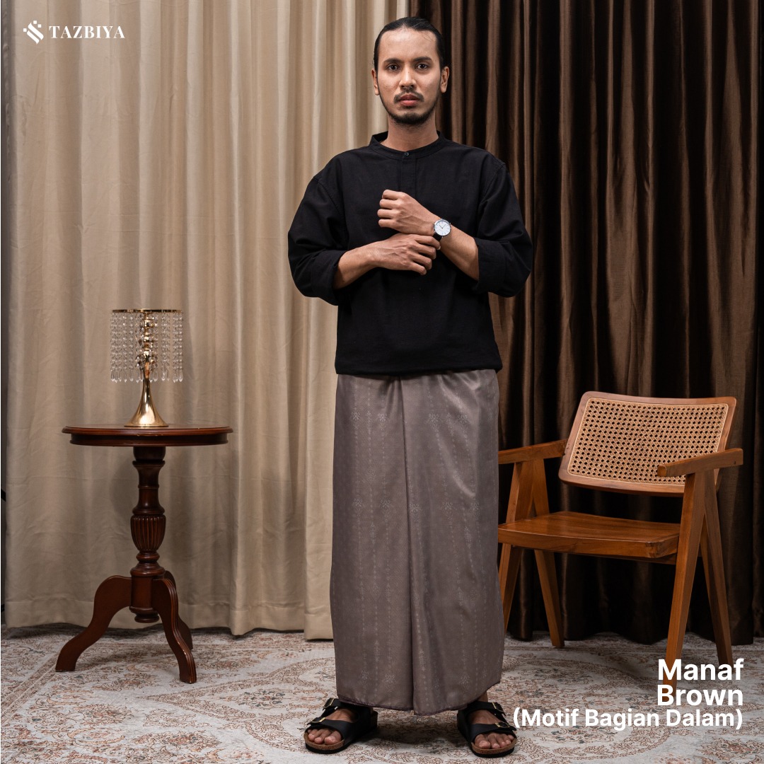 [NEW!] TAZBIYA PRAYER-SET SARUNG TWO-TONE MANAF SERIES | SARUNG LAKI LAKI DEWASA MOTIF