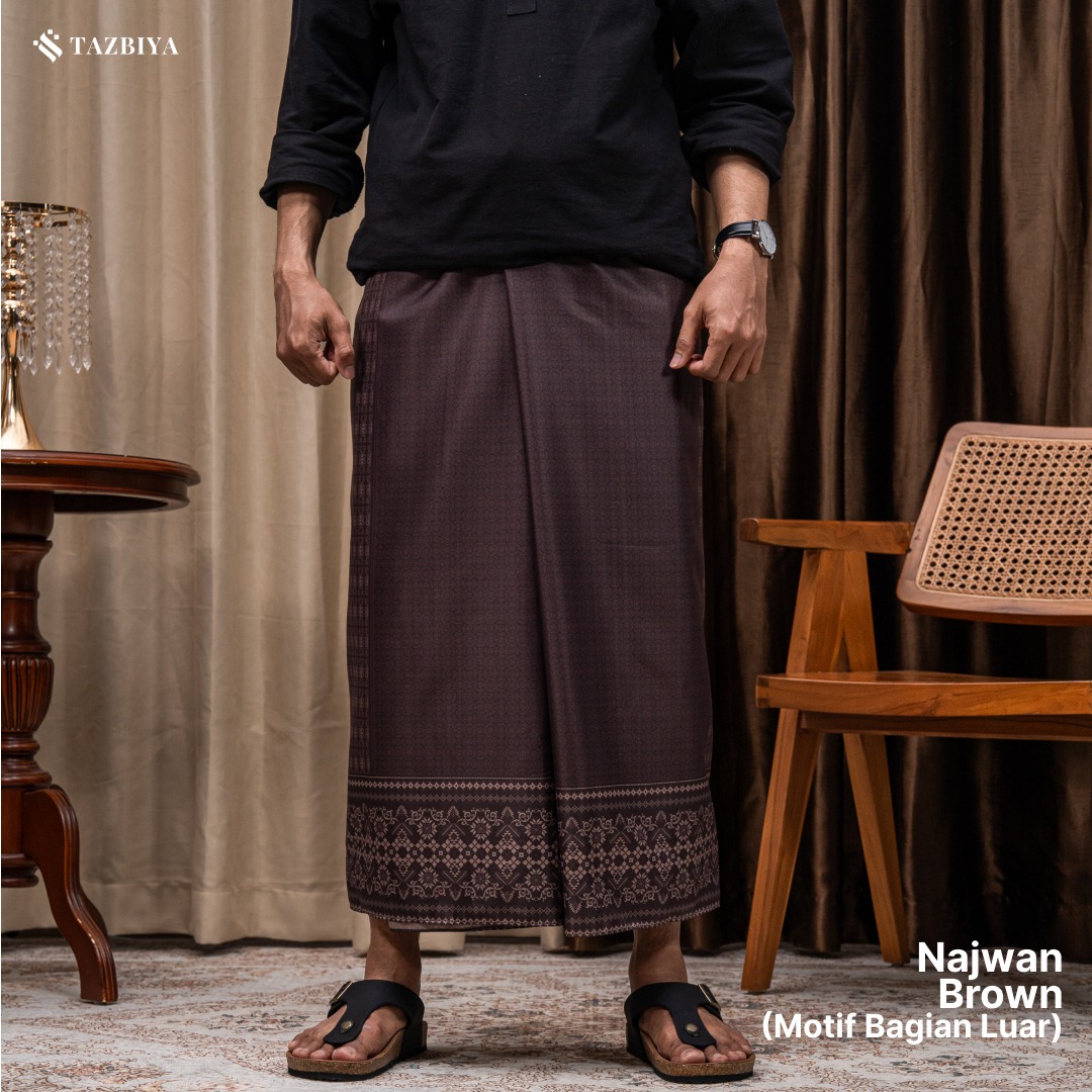[NEW!] TAZBIYA PRAYER-SET SARUNG TWO-TONE NAJWAN SERIES | SARUNG LAKI LAKI DEWASA MOTIF