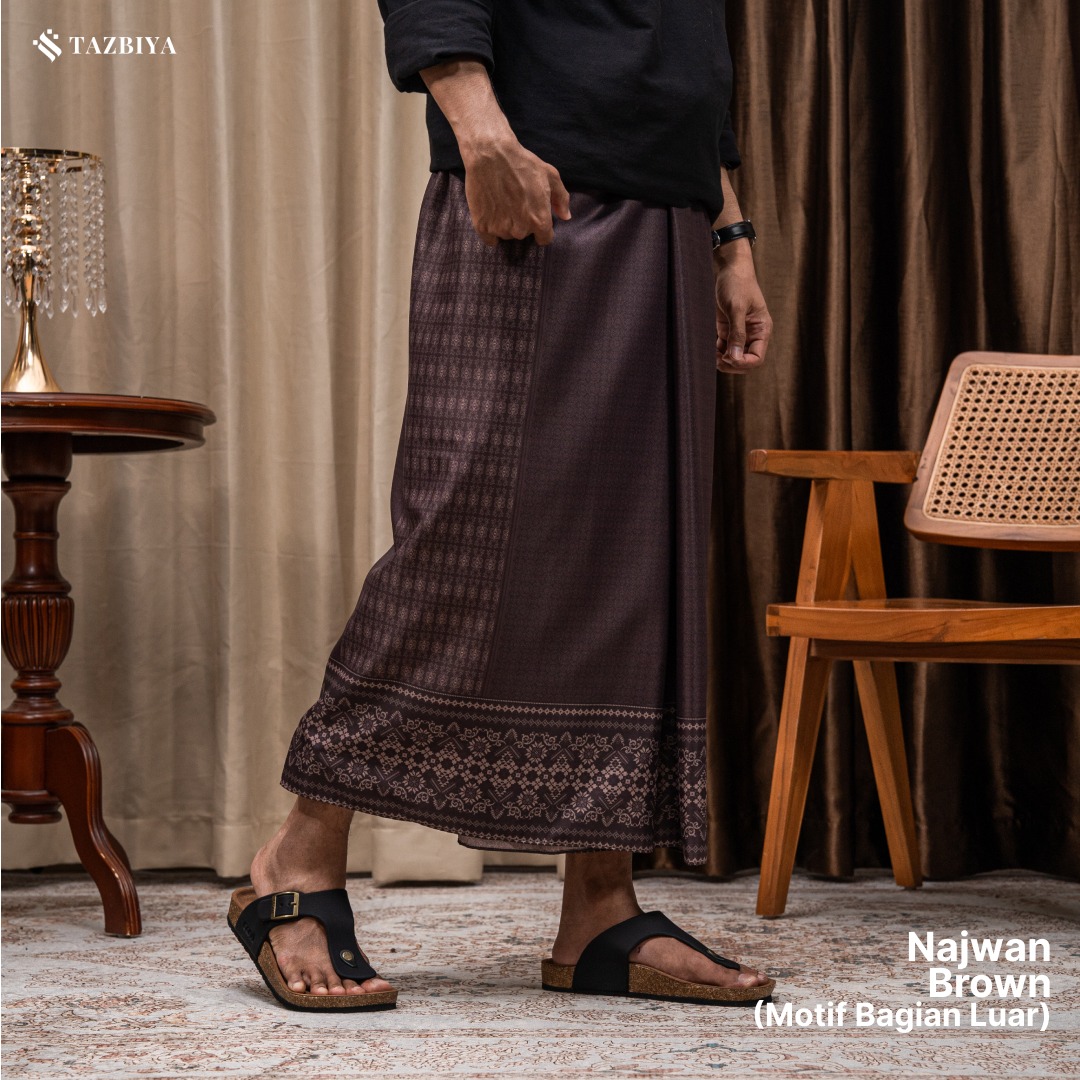 [NEW!] TAZBIYA PRAYER-SET SARUNG TWO-TONE NAJWAN SERIES | SARUNG LAKI LAKI DEWASA MOTIF