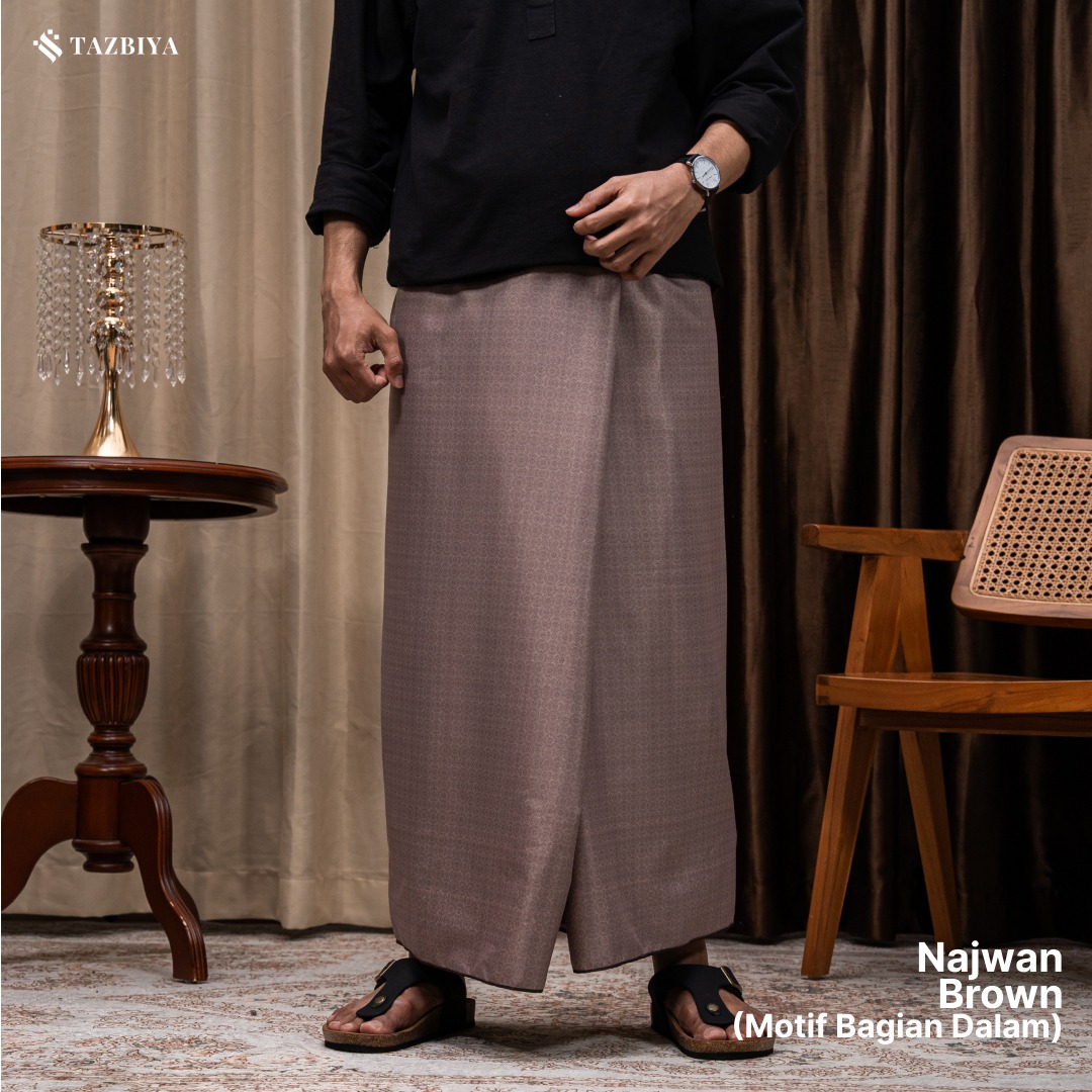 [NEW!] TAZBIYA PRAYER-SET SARUNG TWO-TONE NAJWAN SERIES | SARUNG LAKI LAKI DEWASA MOTIF