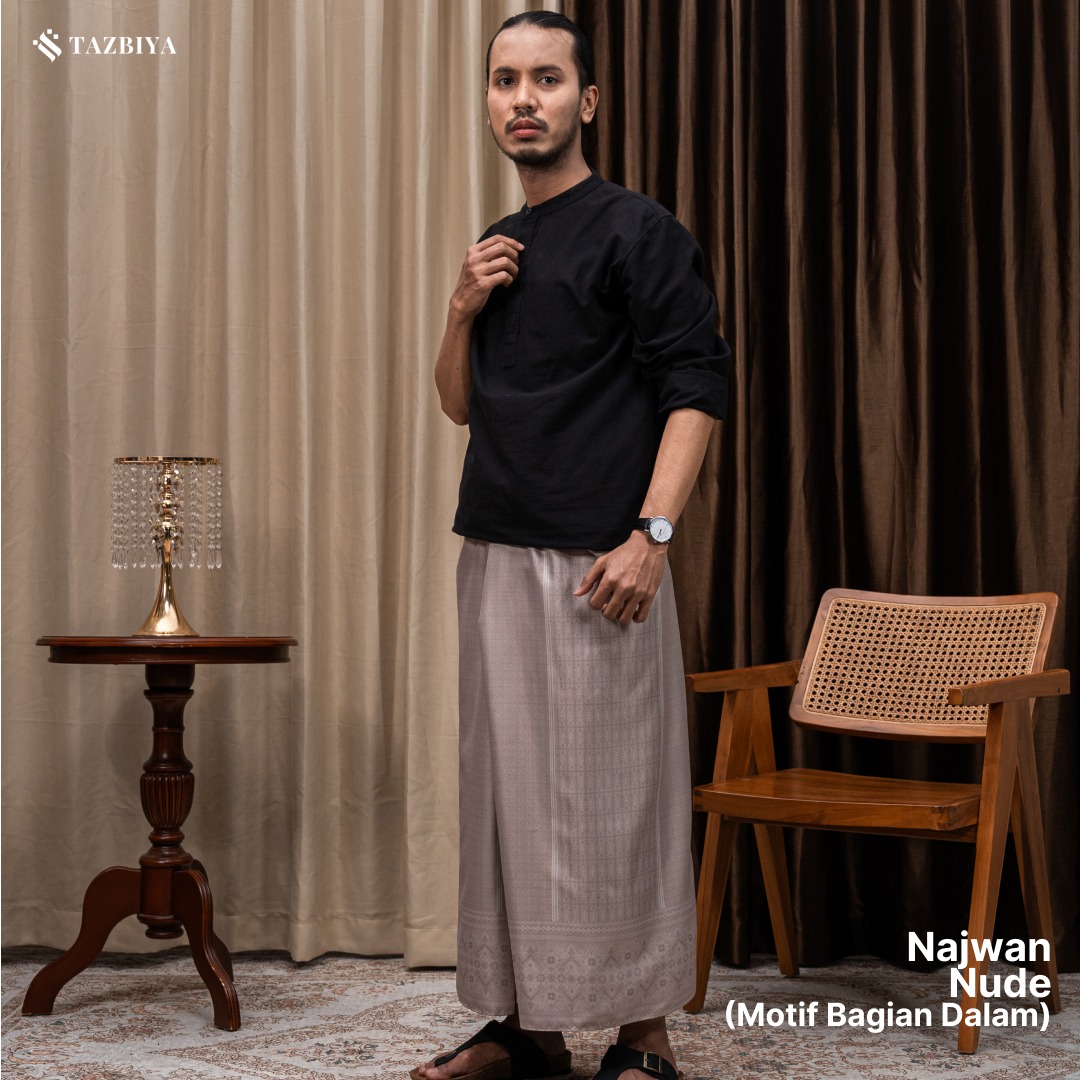 [NEW!] TAZBIYA PRAYER-SET SARUNG TWO-TONE NAJWAN SERIES | SARUNG LAKI LAKI DEWASA MOTIF