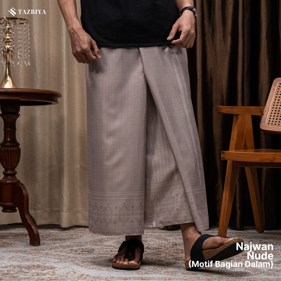 [NEW!] TAZBIYA PRAYER-SET SARUNG TWO-TONE NAJWAN SERIES | SARUNG LAKI LAKI DEWASA MOTIF