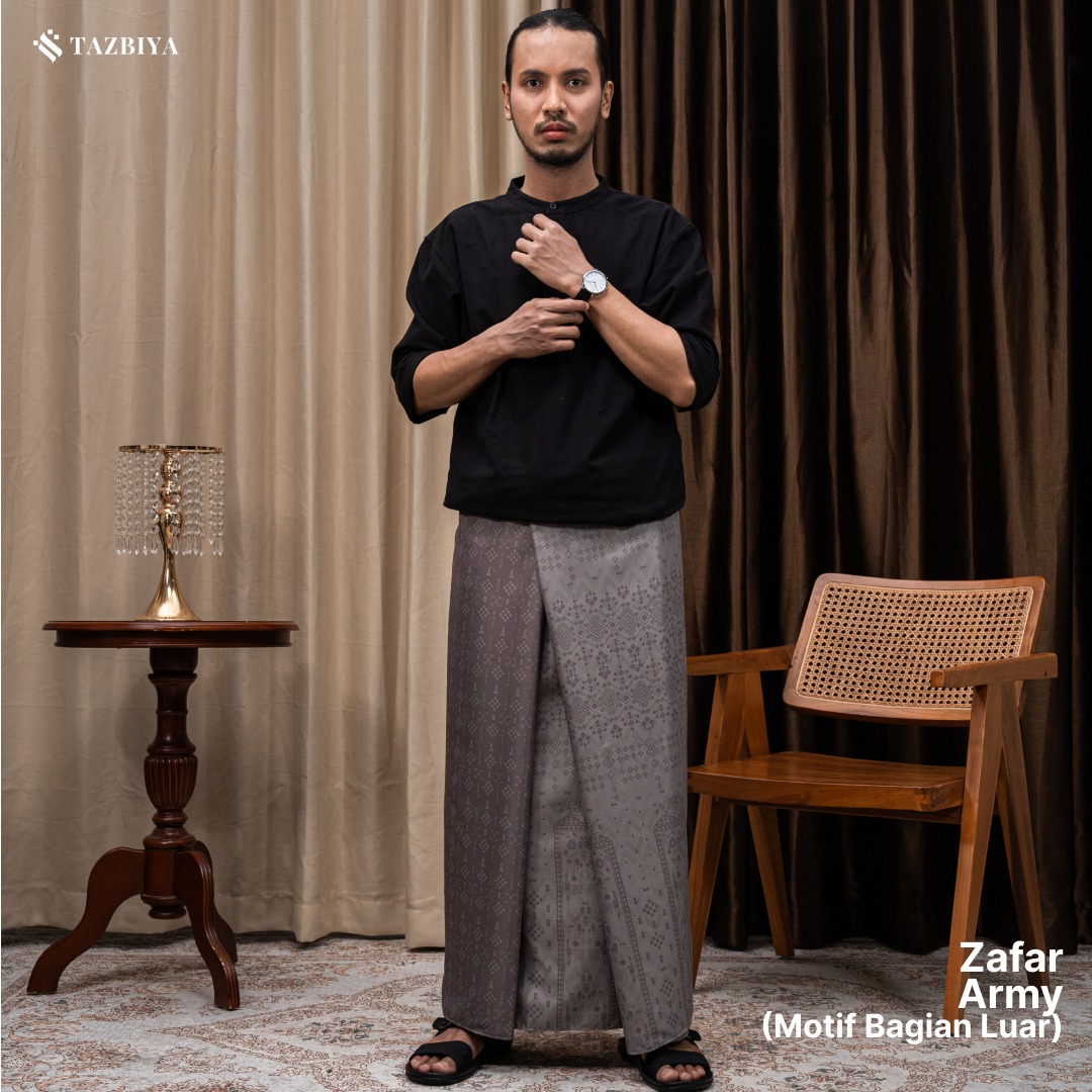 [NEW!] TAZBIYA PRAYER-SET SARUNG TWO-TONE ZAFAR SERIES | SARUNG LAKI LAKI DEWASA MOTIF