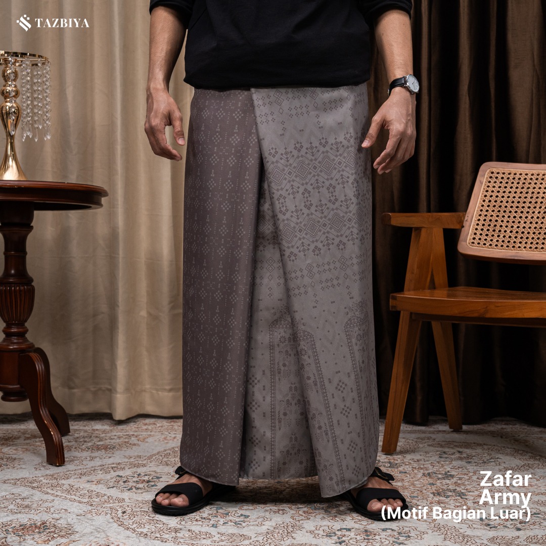 [NEW!] TAZBIYA PRAYER-SET SARUNG TWO-TONE ZAFAR SERIES | SARUNG LAKI LAKI DEWASA MOTIF