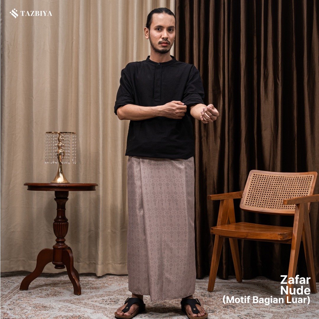 [NEW!] TAZBIYA PRAYER-SET SARUNG TWO-TONE ZAFAR SERIES | SARUNG LAKI LAKI DEWASA MOTIF