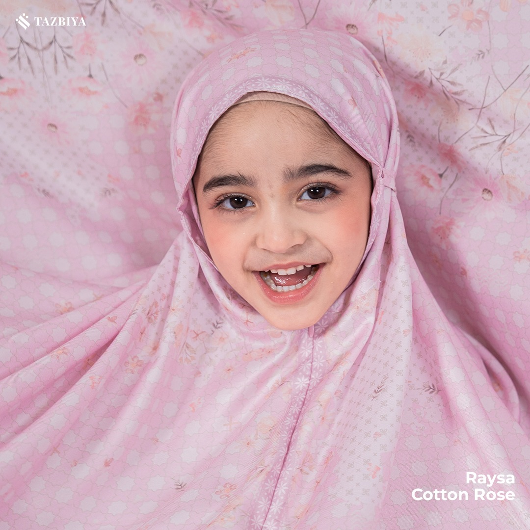TAZBIYA MUKENA ANAK COTTON RAYSA SERIES I Mukena Anak Motif TK SD SMP | Mukena Anak 4-14 Tahun