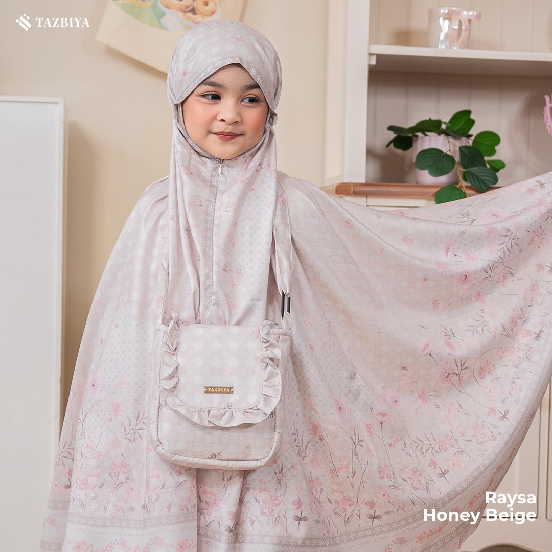 TAZBIYA MUKENA ANAK COTTON RAYSA SERIES I Mukena Anak Motif TK SD SMP | Mukena Anak 4-14 Tahun