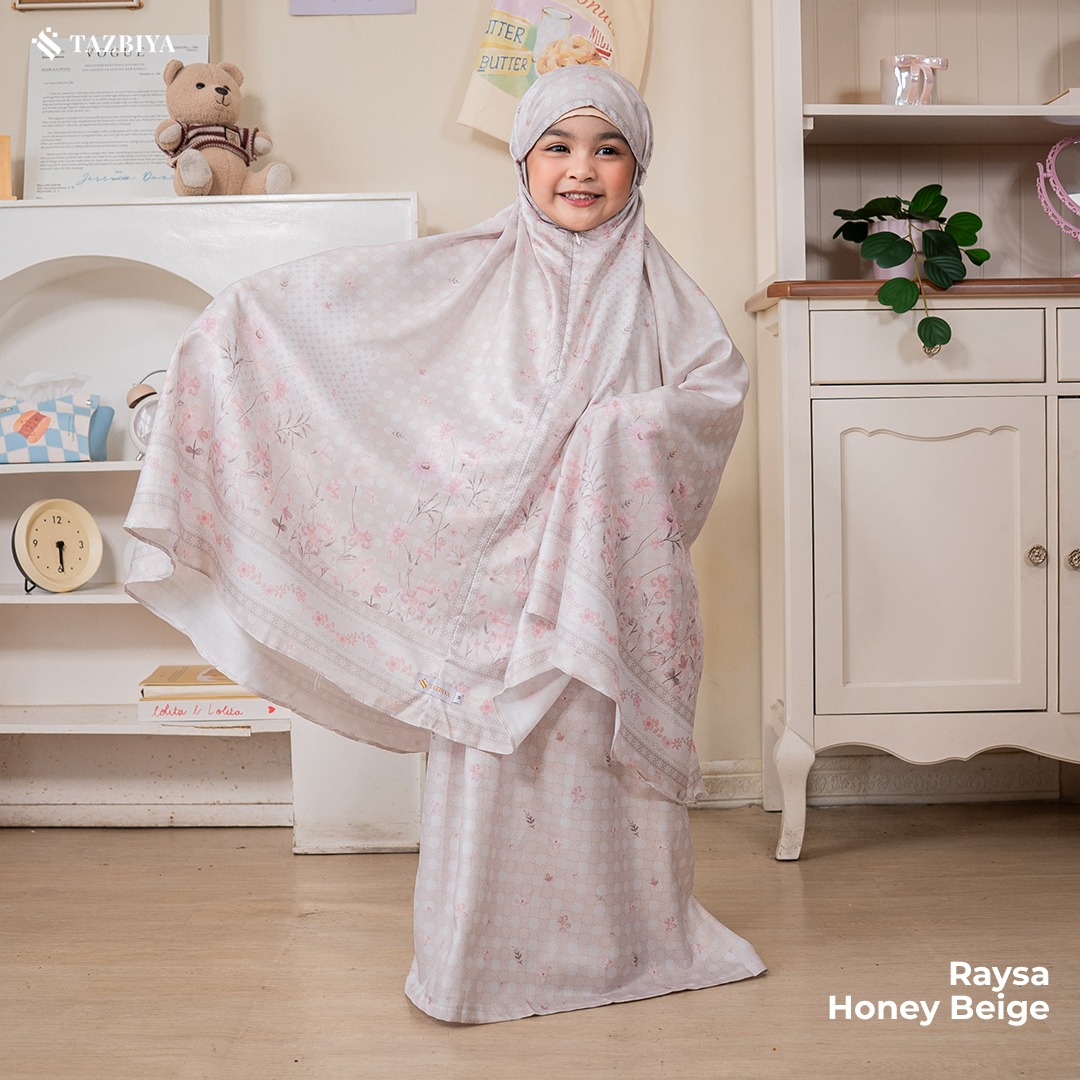 TAZBIYA MUKENA ANAK COTTON RAYSA SERIES I Mukena Anak Motif TK SD SMP | Mukena Anak 4-14 Tahun