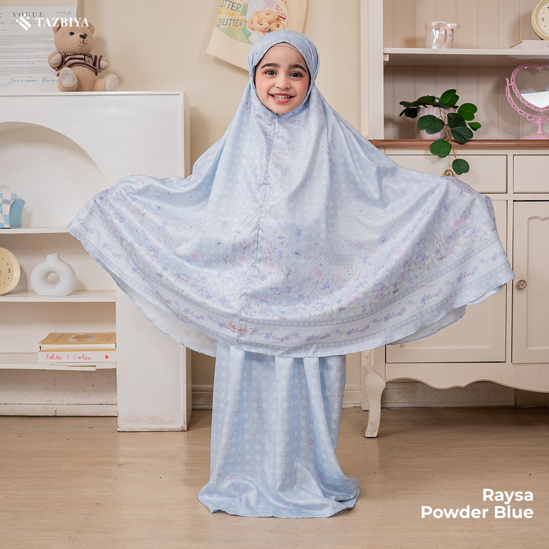 TAZBIYA MUKENA ANAK COTTON RAYSA SERIES I Mukena Anak Motif TK SD SMP | Mukena Anak 4-14 Tahun
