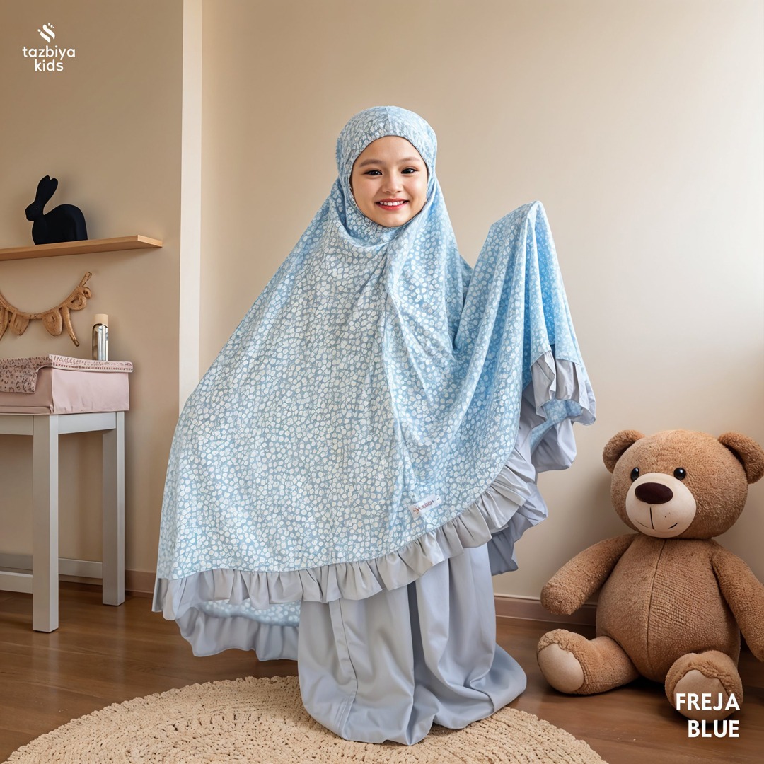 TAZBIYA MUKENA ANAK KECIL RAYON SERIES | Mukena Motif Anak PAUD TK | Mukena Anak Batita 1-4 Tahun