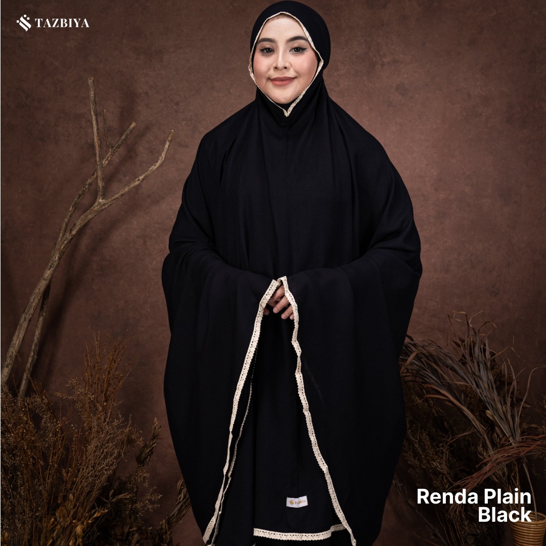 TAZBIYA MUKENA DEWASA PREMIUM JUMBO RENDA PLAIN POLOS