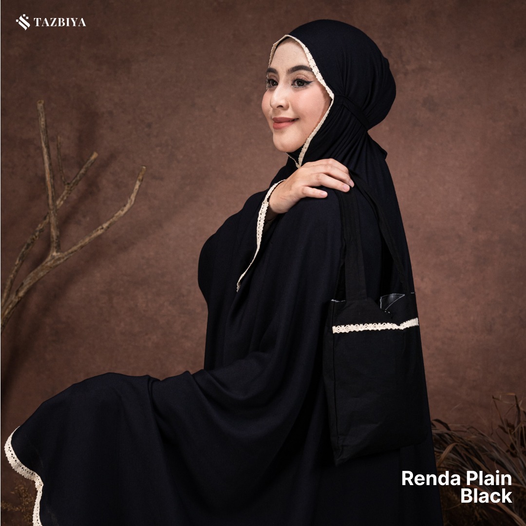 TAZBIYA MUKENA DEWASA PREMIUM JUMBO RENDA PLAIN POLOS