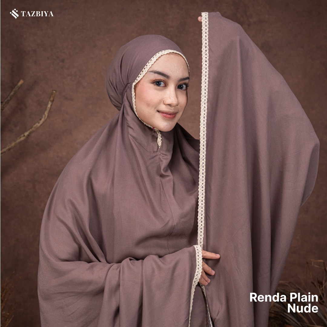 TAZBIYA MUKENA DEWASA PREMIUM JUMBO RENDA PLAIN POLOS