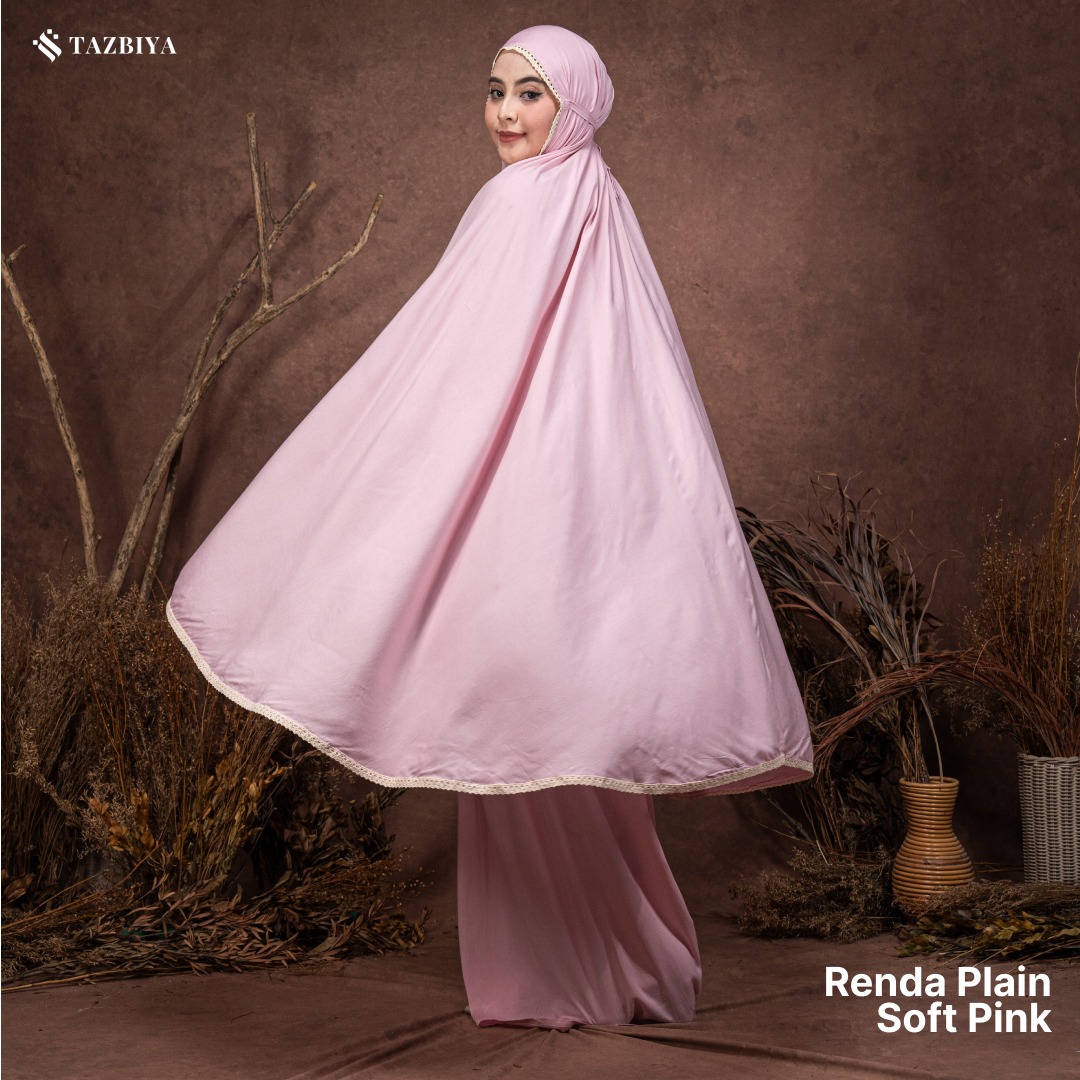 TAZBIYA MUKENA DEWASA PREMIUM JUMBO RENDA PLAIN POLOS