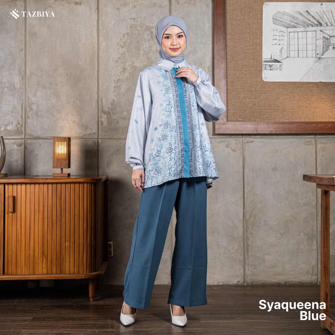 TAZBIYA BLOUSE SYAQUEENA SERIES | BLOUSE PREMIUM | ATASAN WANITA