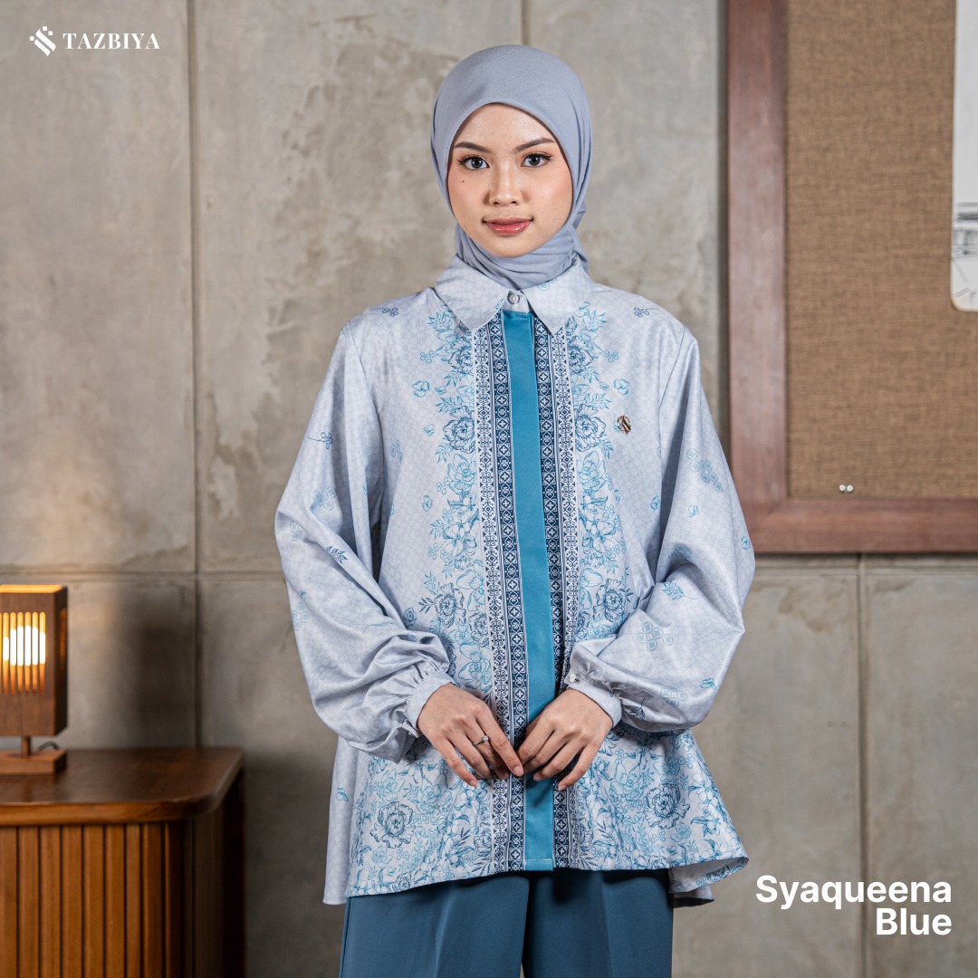 TAZBIYA BLOUSE SYAQUEENA SERIES | BLOUSE PREMIUM | ATASAN WANITA