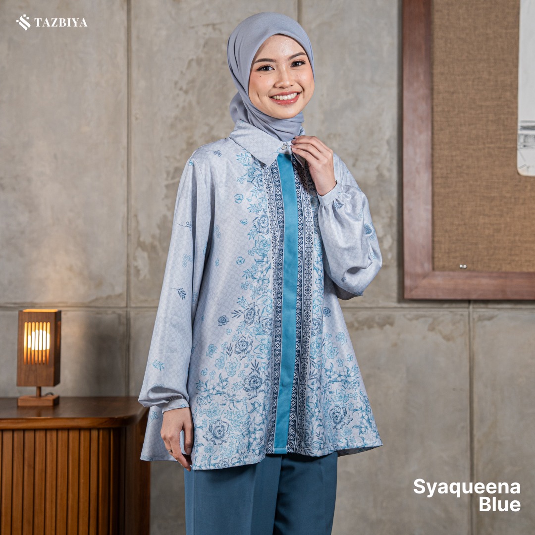 TAZBIYA BLOUSE SYAQUEENA SERIES | BLOUSE PREMIUM | ATASAN WANITA