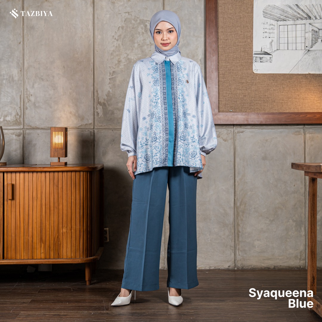 TAZBIYA BLOUSE SYAQUEENA SERIES | BLOUSE PREMIUM | ATASAN WANITA