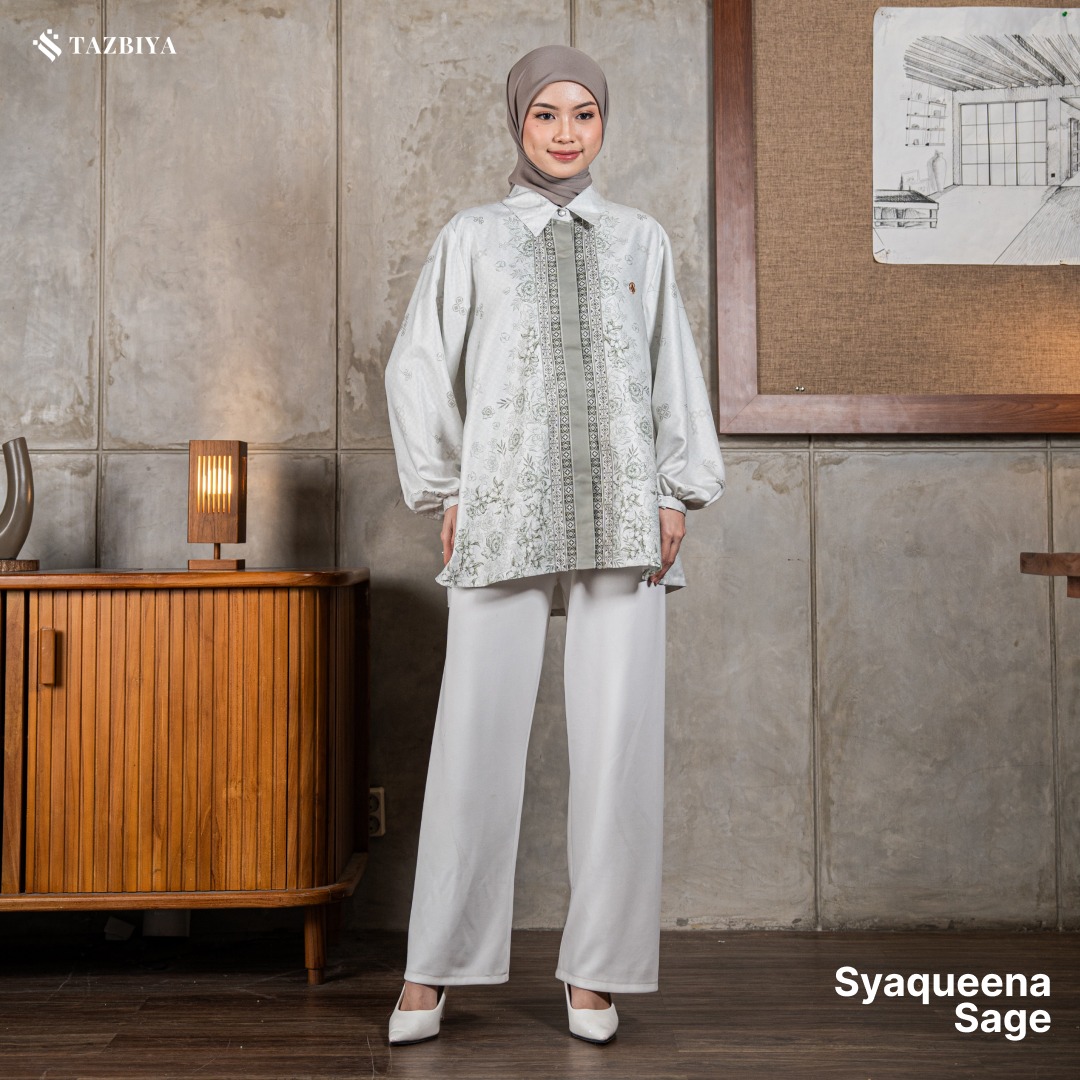 TAZBIYA BLOUSE SYAQUEENA SERIES | BLOUSE PREMIUM | ATASAN WANITA