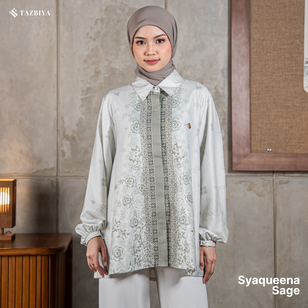 TAZBIYA BLOUSE SYAQUEENA SERIES | BLOUSE PREMIUM | ATASAN WANITA