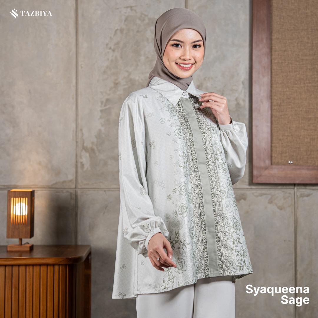 TAZBIYA BLOUSE SYAQUEENA SERIES | BLOUSE PREMIUM | ATASAN WANITA