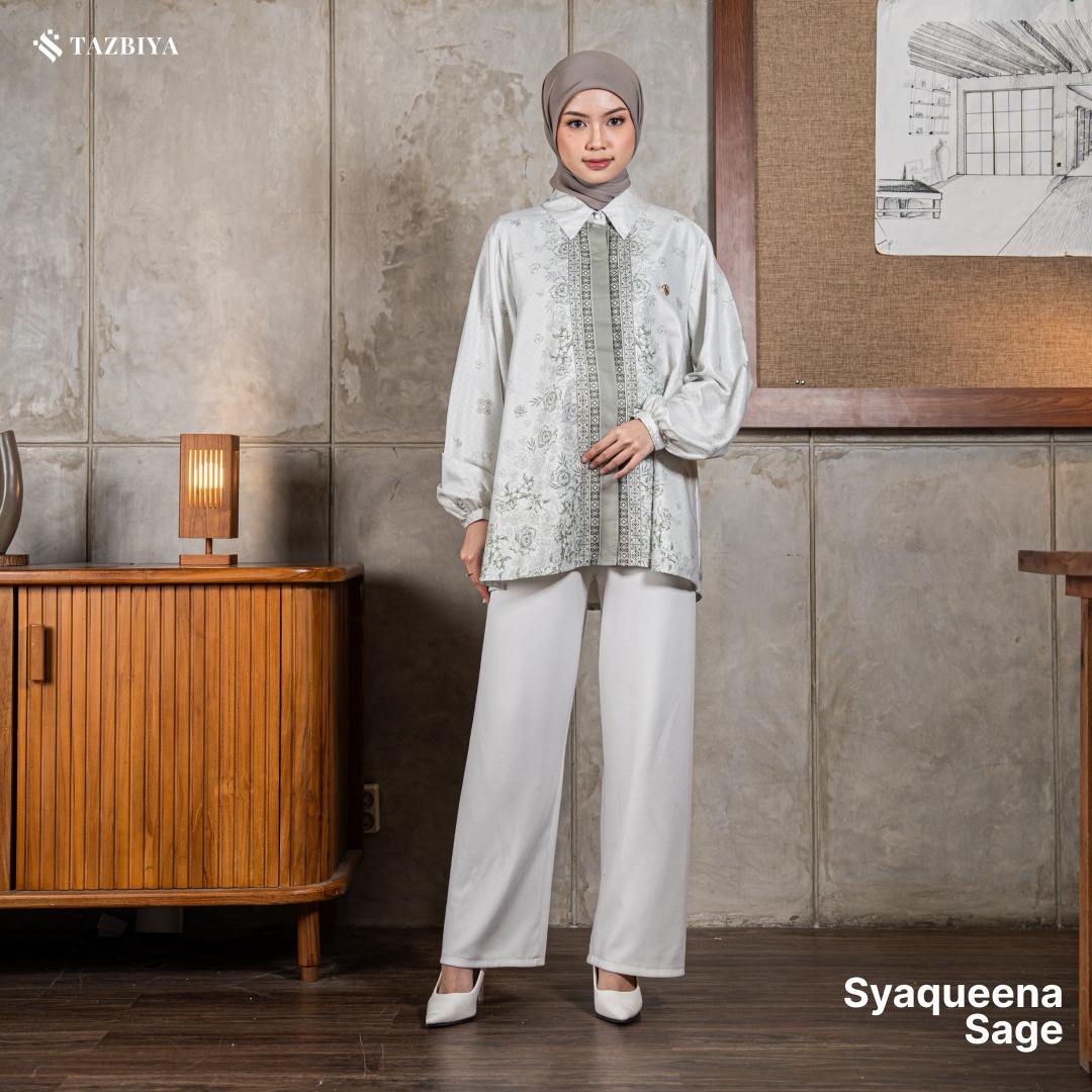 TAZBIYA BLOUSE SYAQUEENA SERIES | BLOUSE PREMIUM | ATASAN WANITA