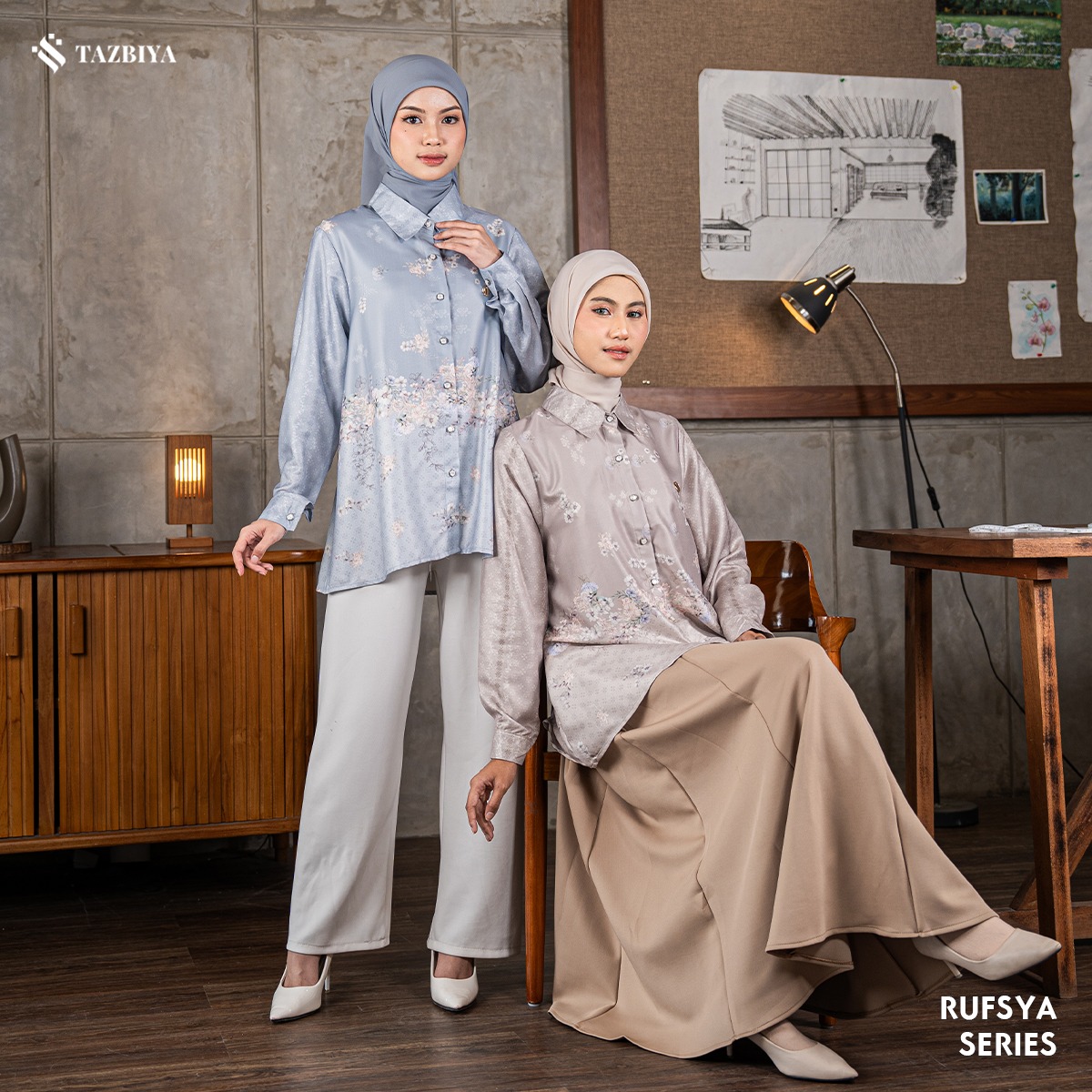 TAZBIYA BLOUSE RUFSYA SERIES | BLOUSE PREMIUM | ATASAN WANITA