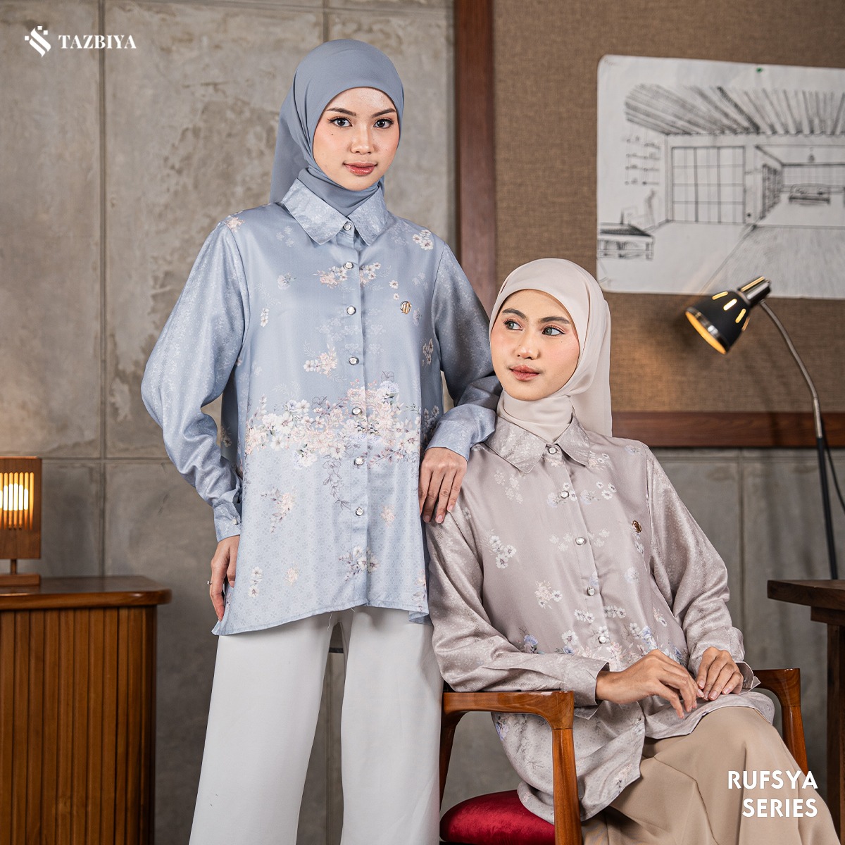 TAZBIYA BLOUSE RUFSYA SERIES | BLOUSE PREMIUM | ATASAN WANITA