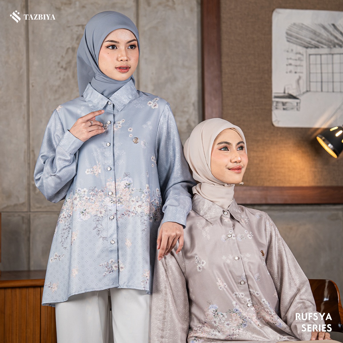 TAZBIYA BLOUSE RUFSYA SERIES | BLOUSE PREMIUM | ATASAN WANITA