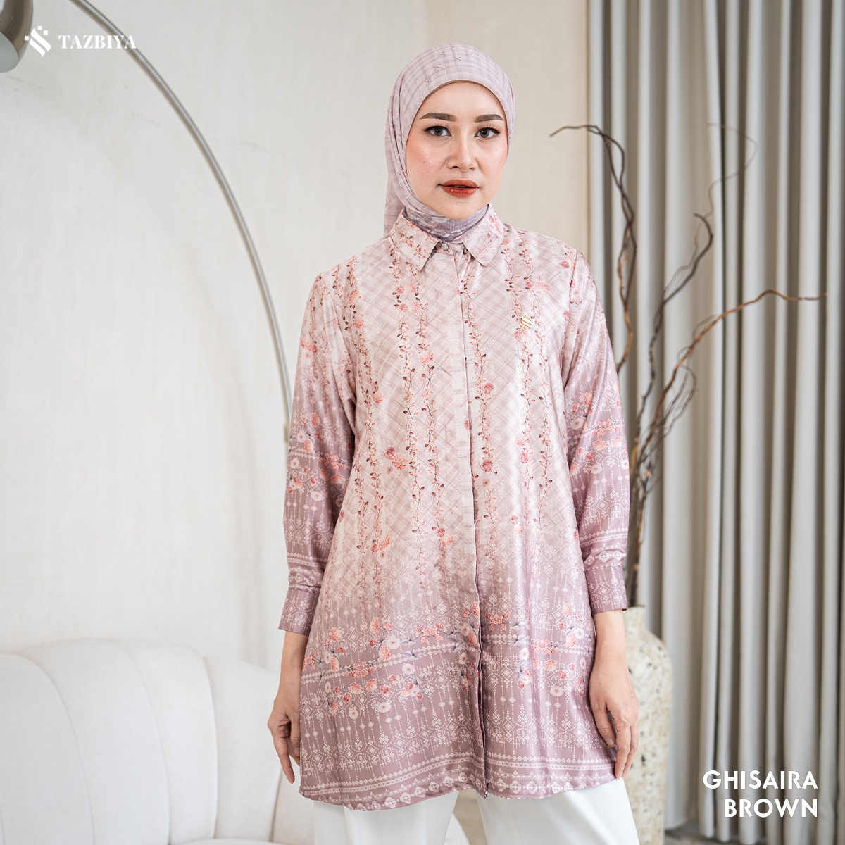 TAZBIYA TUNIK GISHAIRA SERIES | BLOUSE PREMIUM | ATASAN WANITA
