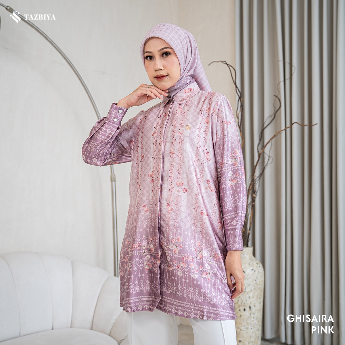 TAZBIYA TUNIK GISHAIRA SERIES | BLOUSE PREMIUM | ATASAN WANITA