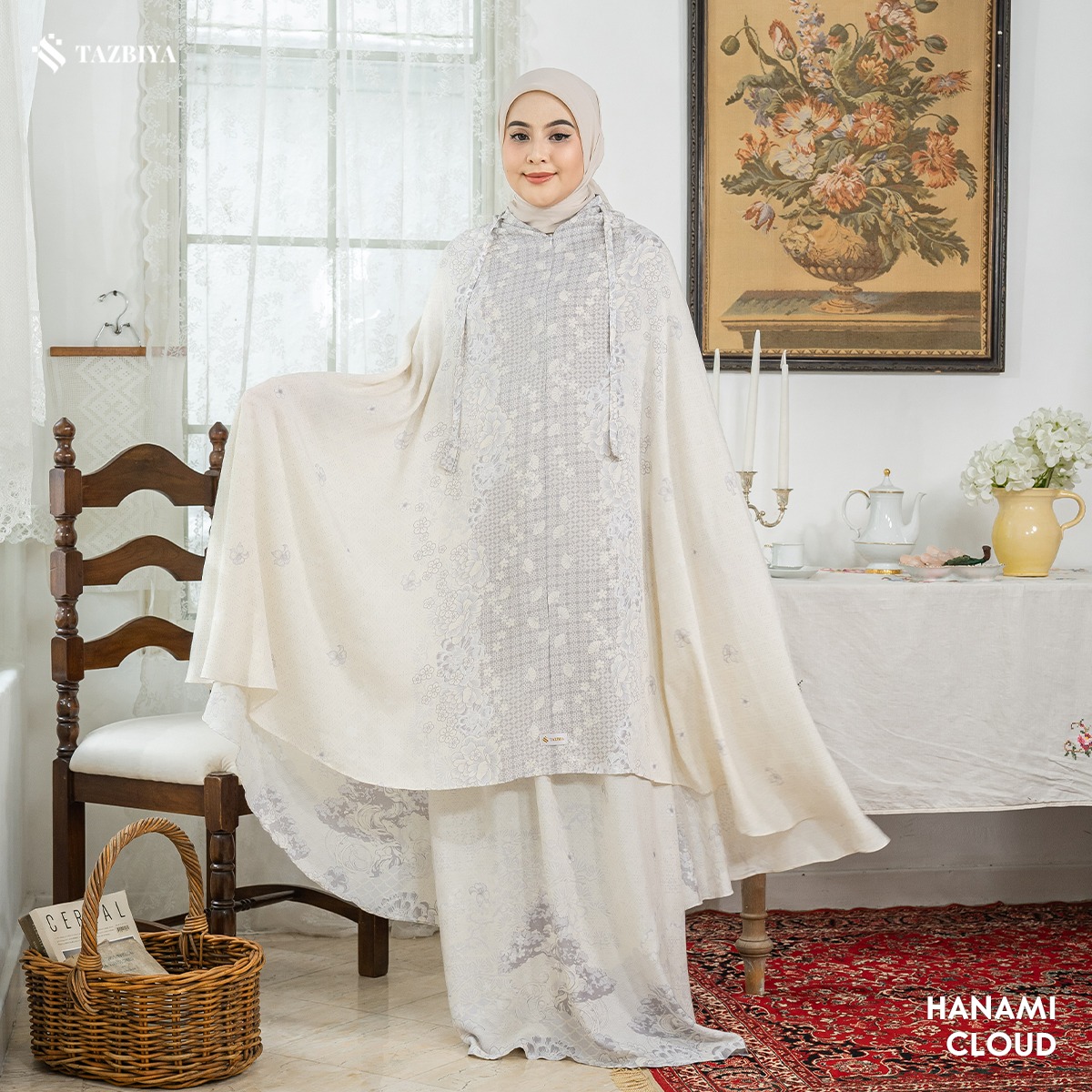 TAZBIYA MUKENA HANAMI SERIES | MUKENA RAYON SAJADAH PREMIUM 2IN1 DEWASA