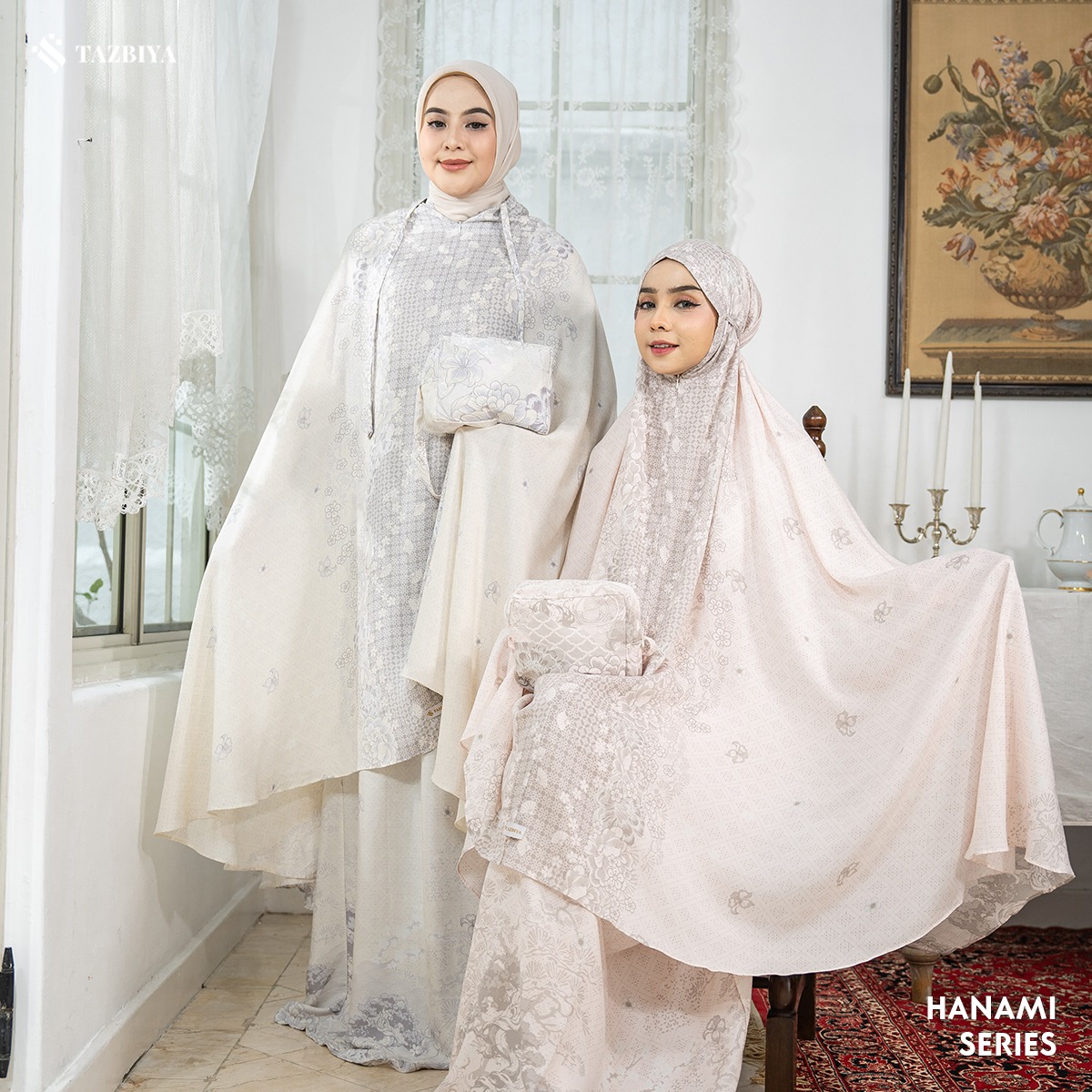 TAZBIYA MUKENA HANAMI SERIES | MUKENA RAYON SAJADAH PREMIUM 2IN1 DEWASA