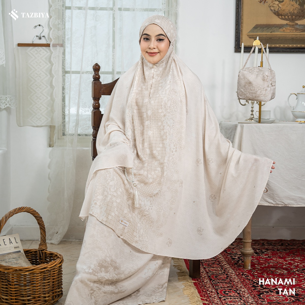 TAZBIYA MUKENA HANAMI SERIES | MUKENA RAYON SAJADAH PREMIUM 2IN1 DEWASA
