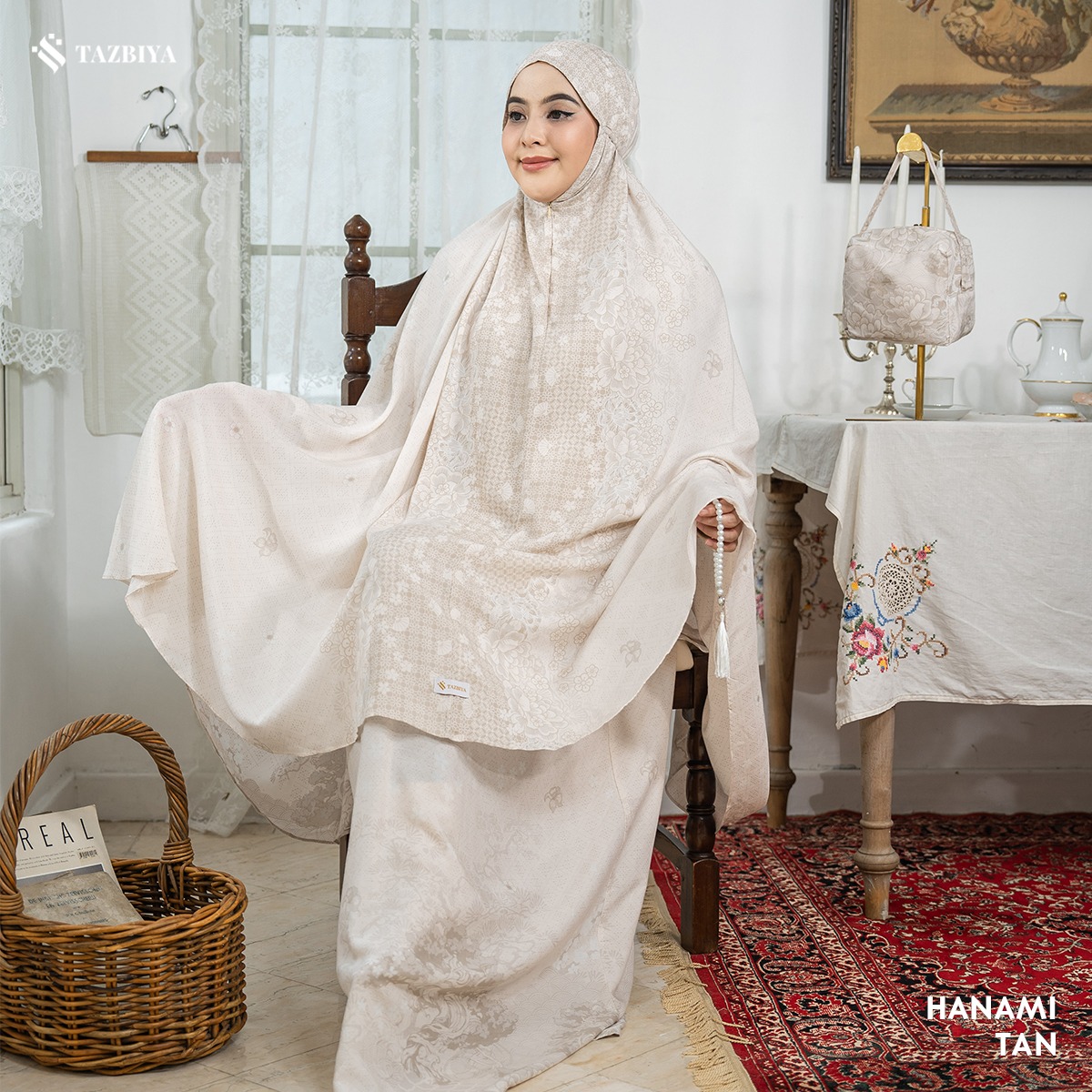 TAZBIYA MUKENA HANAMI SERIES | MUKENA RAYON SAJADAH PREMIUM 2IN1 DEWASA
