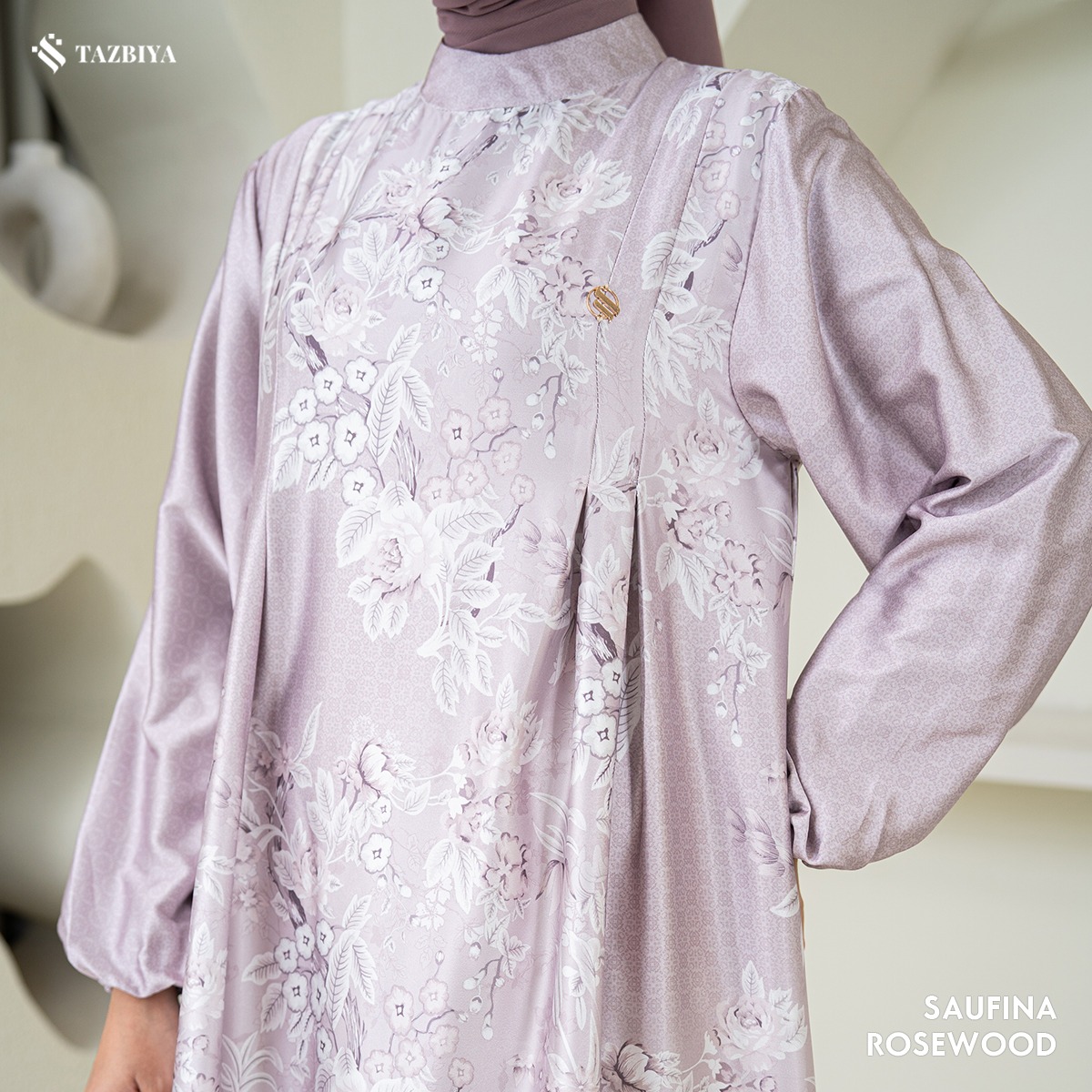 TAZBIYA MUSLIMWEAR GAMIS SILK SAUFINA SERIES