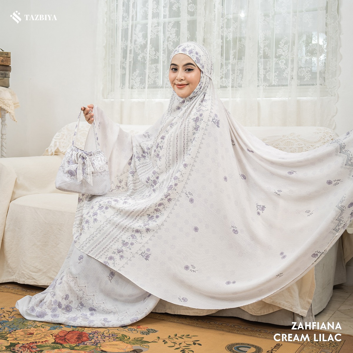 TAZBIYA MUKENA ZAHFIANA SERIES | MUKENA RAYON SAJADAH PREMIUM 2IN1 DEWASA