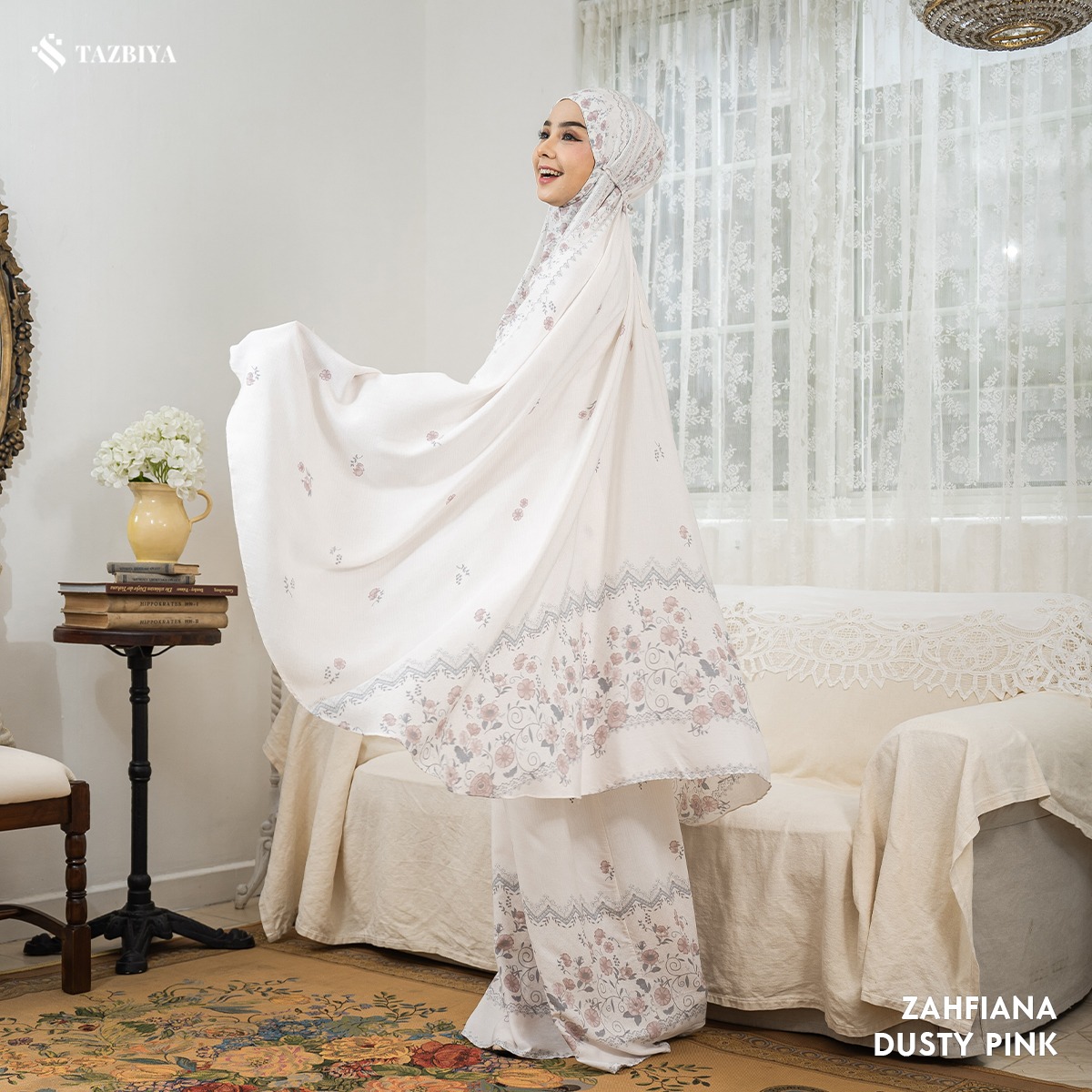 TAZBIYA MUKENA ZAHFIANA SERIES | MUKENA RAYON SAJADAH PREMIUM 2IN1 DEWASA
