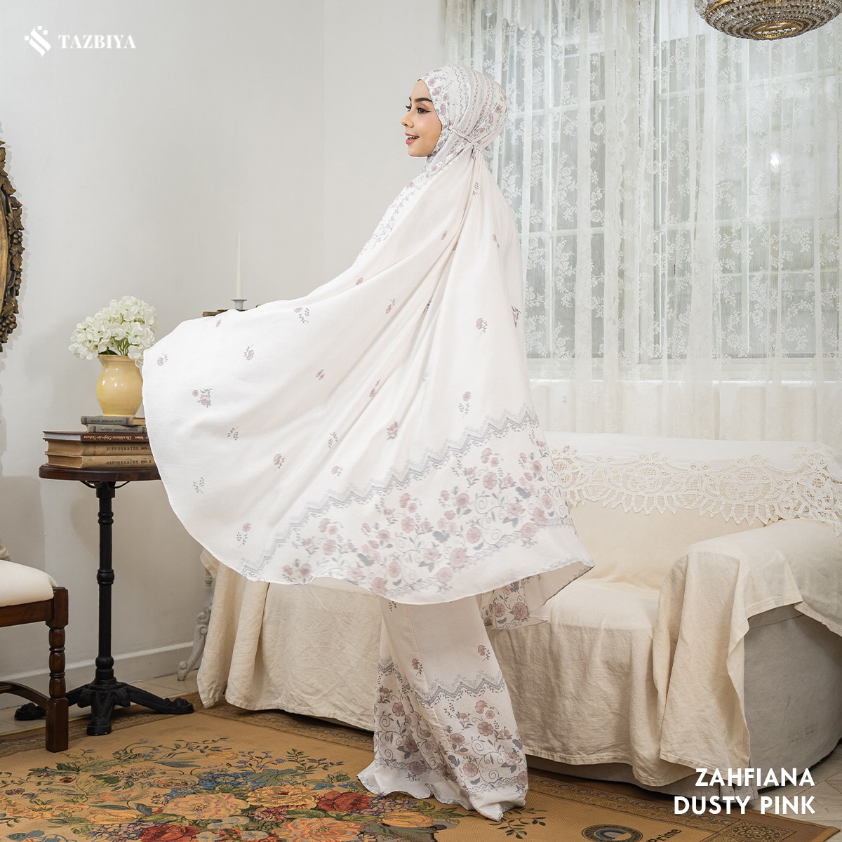 TAZBIYA MUKENA ZAHFIANA SERIES | MUKENA RAYON SAJADAH PREMIUM 2IN1 DEWASA